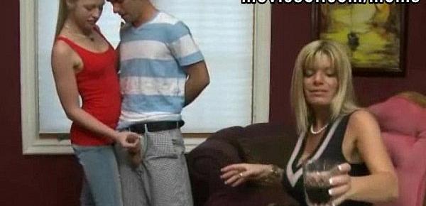  Avril Hall shares her boyfriends cock with her hot stepmom